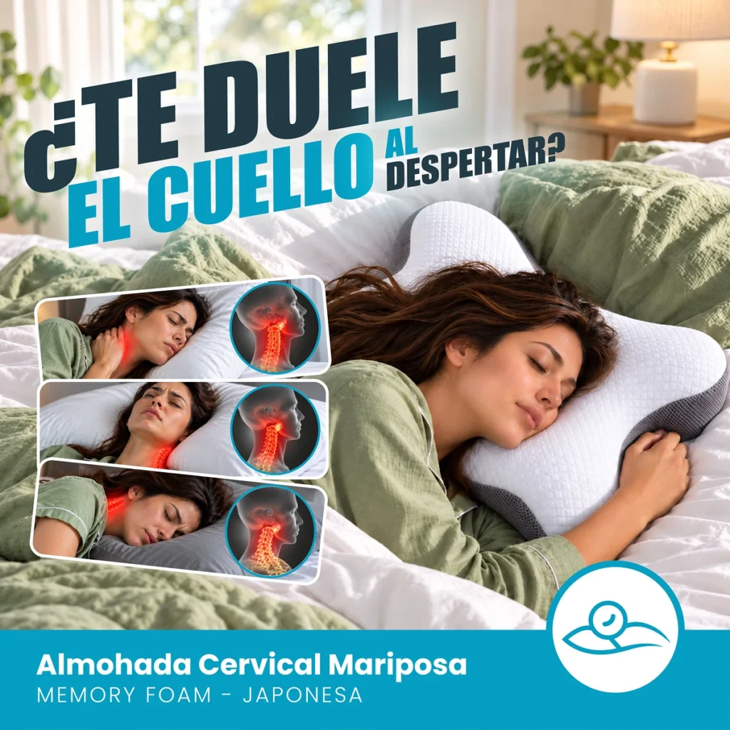 Almohada Cervical Ergonómica Mariposa Japonesa