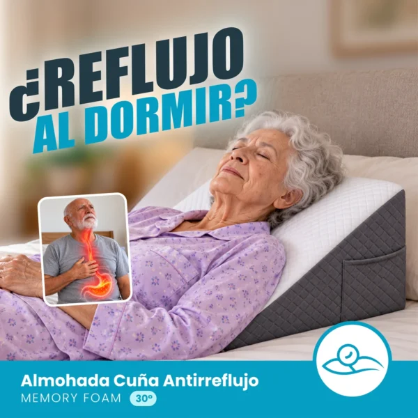 Almohada Cuña Antirreflujo Memory Foam 30°
