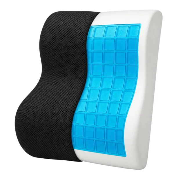 Cojín Lumbar Ergonómico con Gel Tech para Espalda y Silla